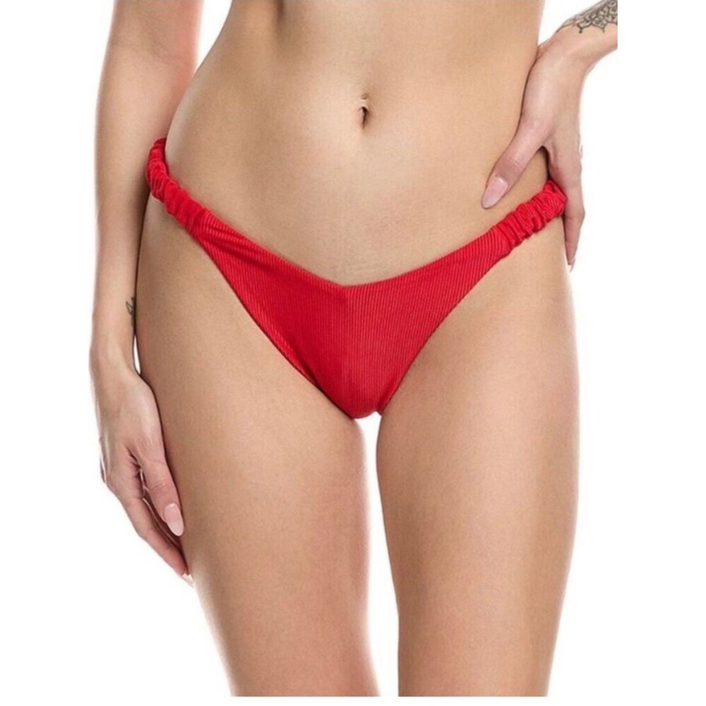 New Beach Riot Phoebe Bikini Bottom in Red Size XL